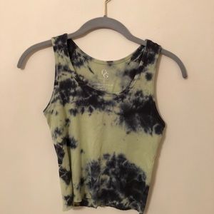 Tie dye cropped tank